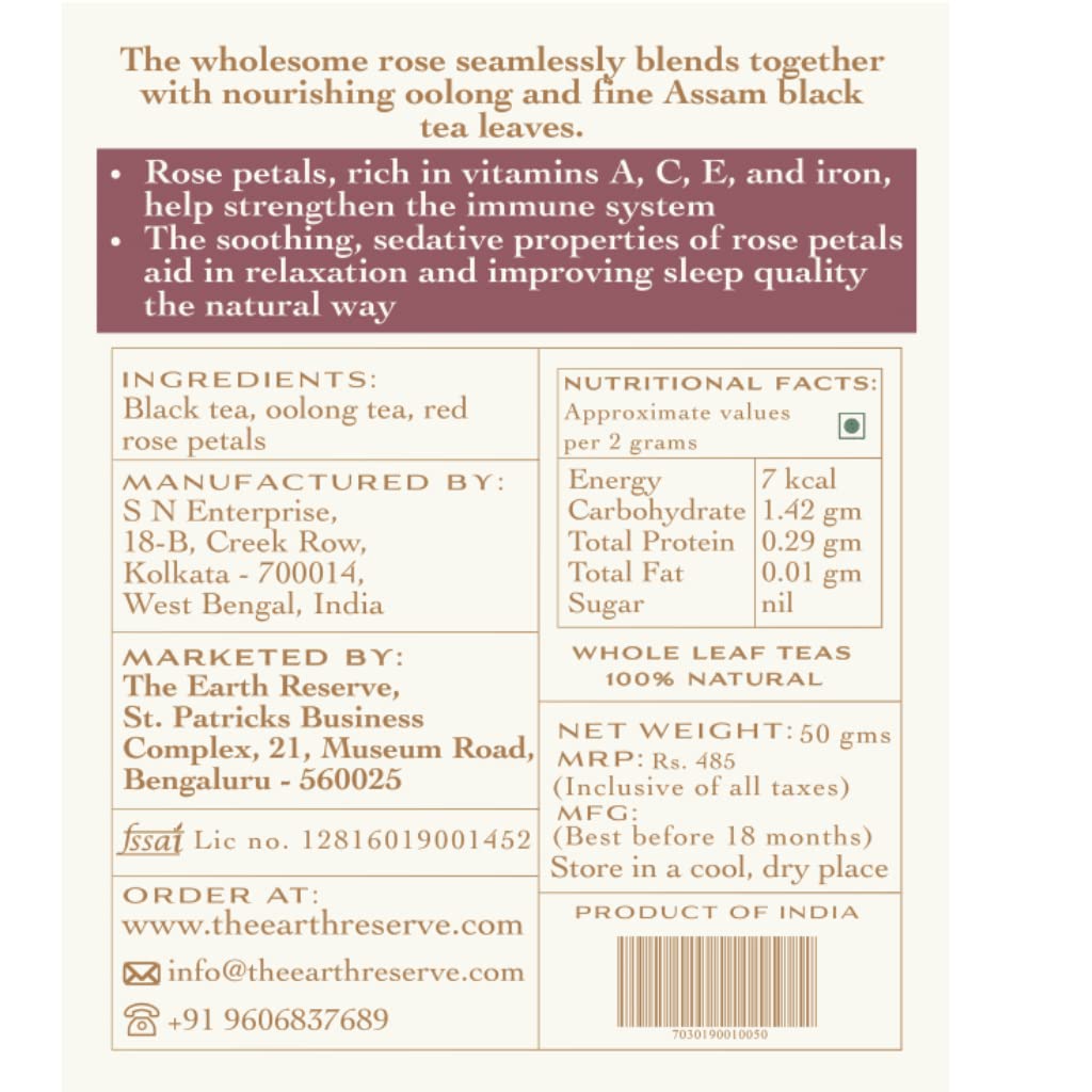 Rose Tea – The Earth Reserve – 50gm