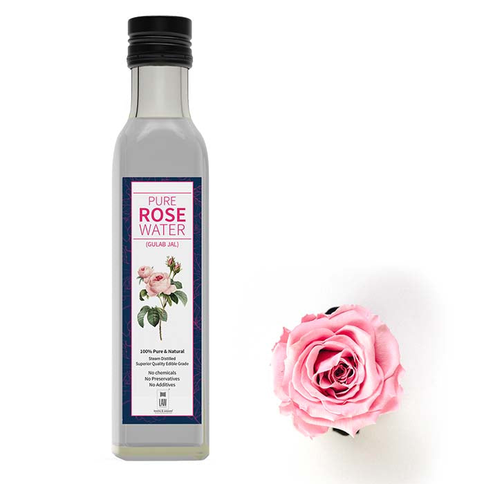 Rose Water | (Gulab Jal) - Pure &amp;amp; Natural – No Chemical, No Preservatives &amp;amp; No Additives - Looms And Weaves – 250ml