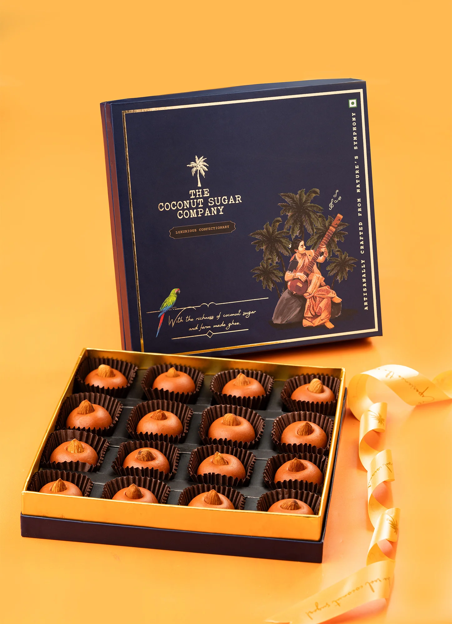 Rose Almond Marzipan - No Refined Sugar, No Maida &amp; No Preservatives - The Coconut Sugar Company - 9Pcs