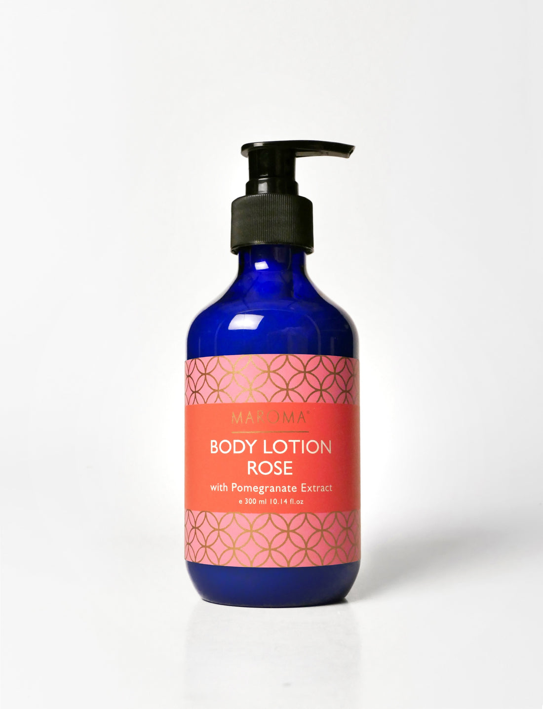 Body Lotion | Body Lotion Rose (With Pomegranate Extract) - Vegan, Cruelty Free, Palm Oil Free, No Parabens &amp; No Synthetic Fragrances - Maroma - 300ml