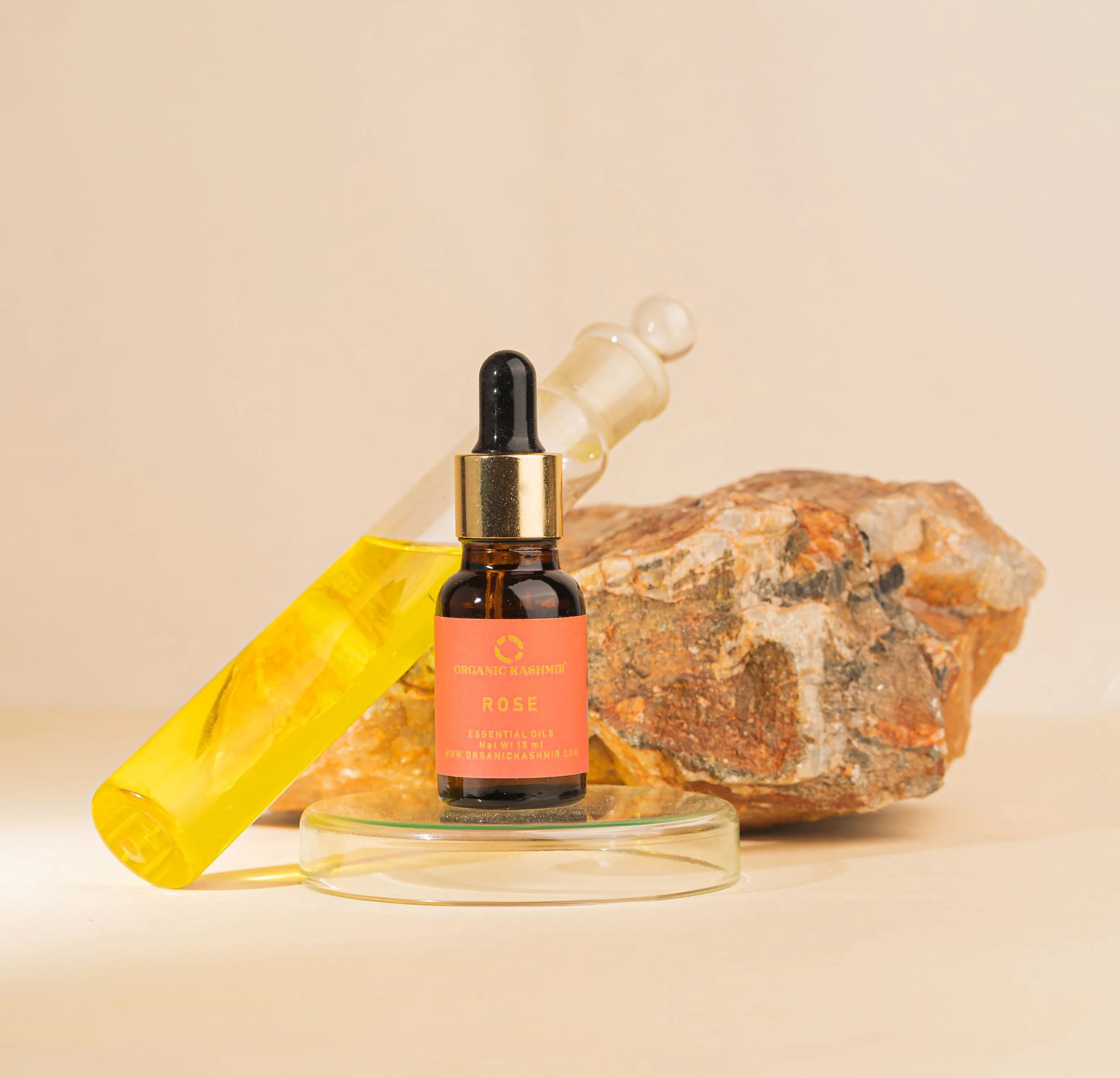 Essential Oil | Rose Essential Oil - Organic Kashmir - 15ml