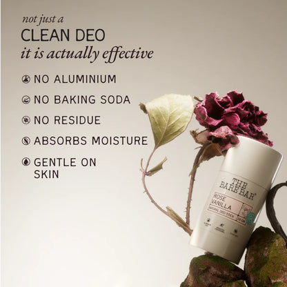 Deodorant | Rose Vanilla Deodorant (Deo Sticks)- Vegan, No Artificial Fragrances, Paraben Free &amp;amp; No Added Preservatives   - The Bare Bar - 75gm
