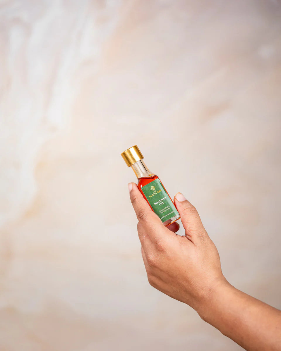 Rosehip Oil | Himalayas with our Pure Wood-Pressed Rosehip Oil- 100% Natural-No Preservative ,Cruelty-free -Jungle Harvest (Kosha Care) - 50ml