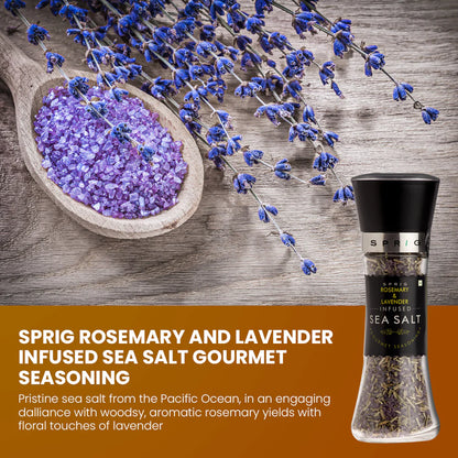 Salt | Rosemary &amp;amp; Lavender Sea Salt - Sprig - 200gm