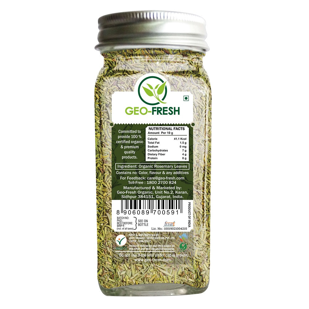 Rosemary Leaves | USDA Organic - Geo-Fresh  Organic - 25gm