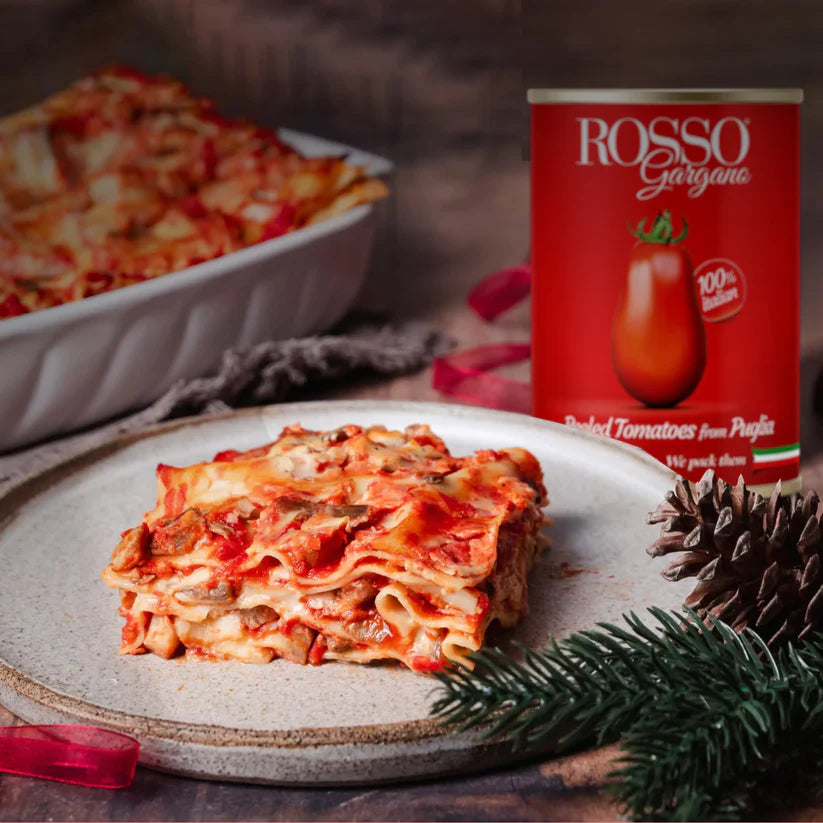 Tomato Puree | Whole Peeled Tomatoes (Pelati di Puglia) - 100% Italian - Gluten Free, No Flavor & No Added Preservatives - Rosso Gargano - 400gm