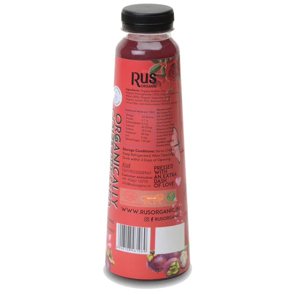 Ruby Juice –  Kokum &amp; Pomegranate Juice – Cold Pressed – USDA Organic - Indian - No Added Sugar - Rus Organic – 500ml