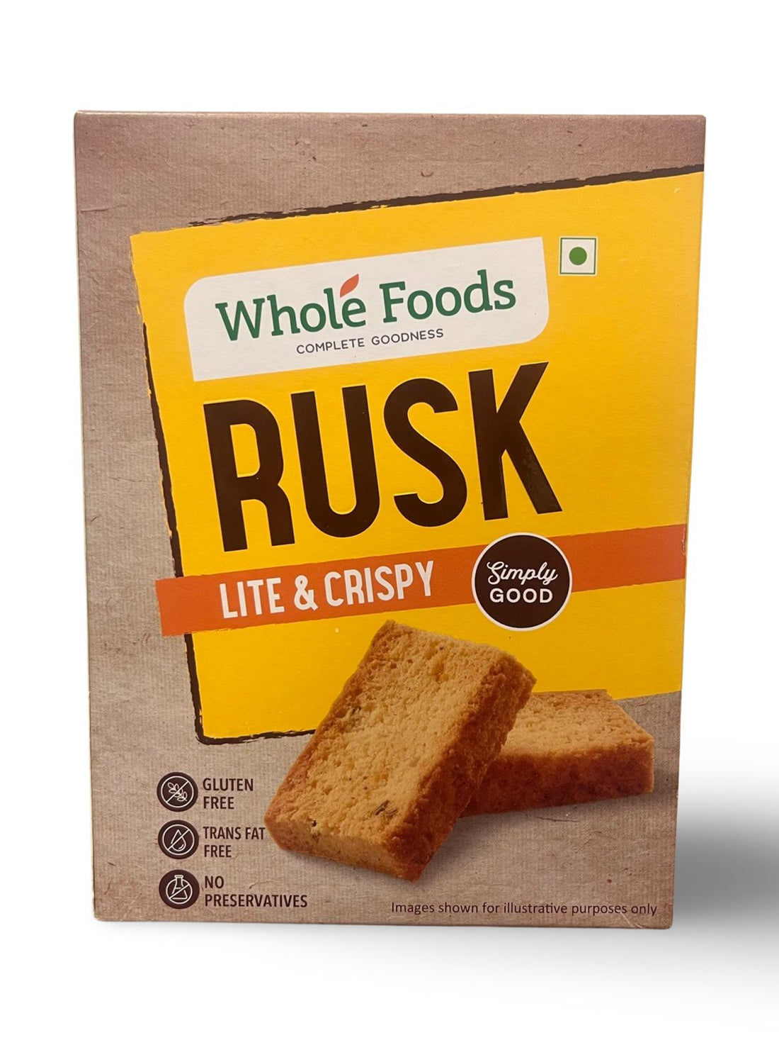 Rusk | (Veg) - Gluten Free, No Trans Fat & No Added Preservatives - Whole Foods - 200gm
