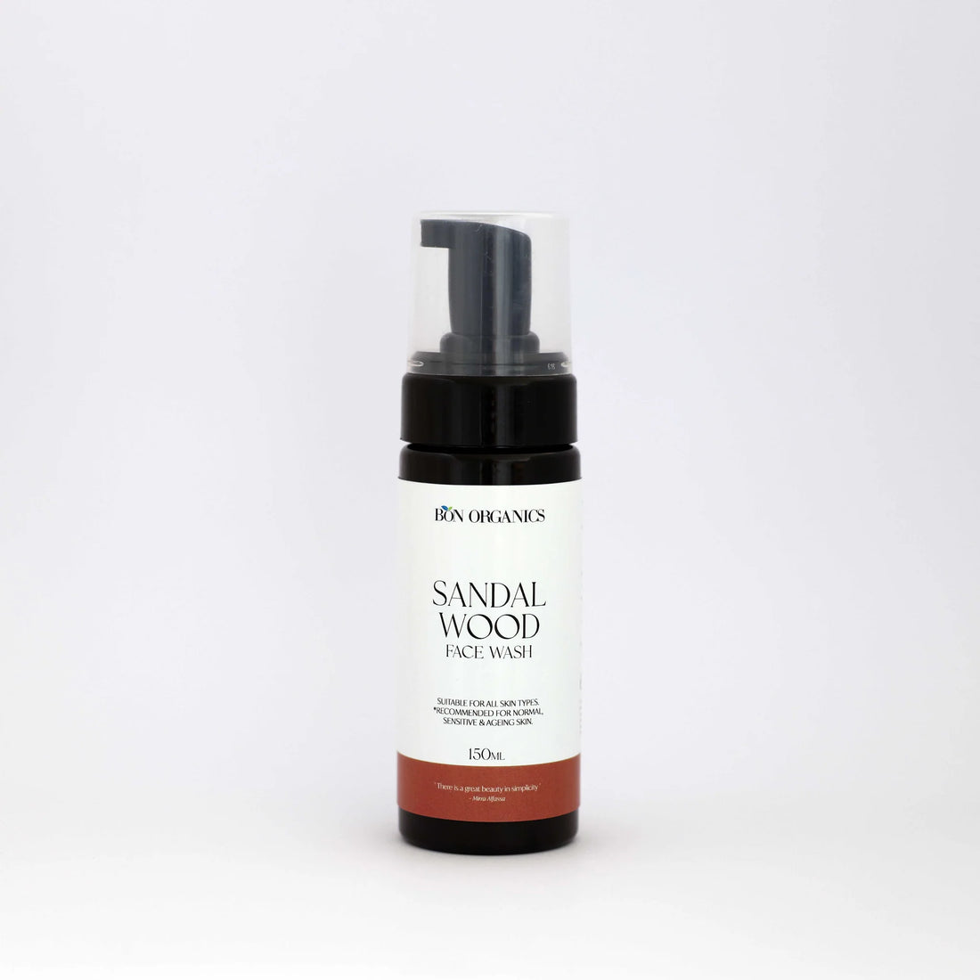Face Wash | Sandal Wood  Face Wash - Oil Soap - USDA Organic - Handmade - No Added Colors, No Added Fragrances &amp;amp; No Chemical - Bon Organic - 150ml