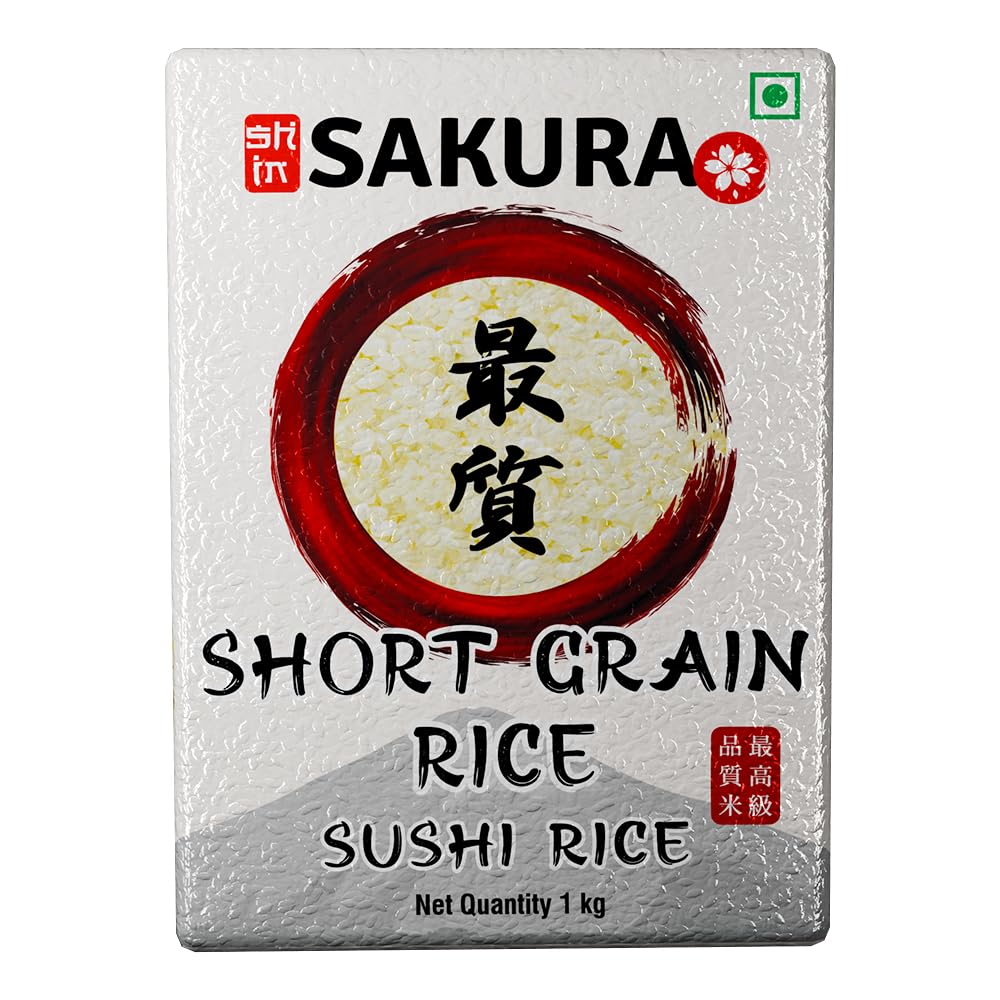 Sushi Rice | Short Grain Rice - Sakura - 1000gm Vacuum Packed