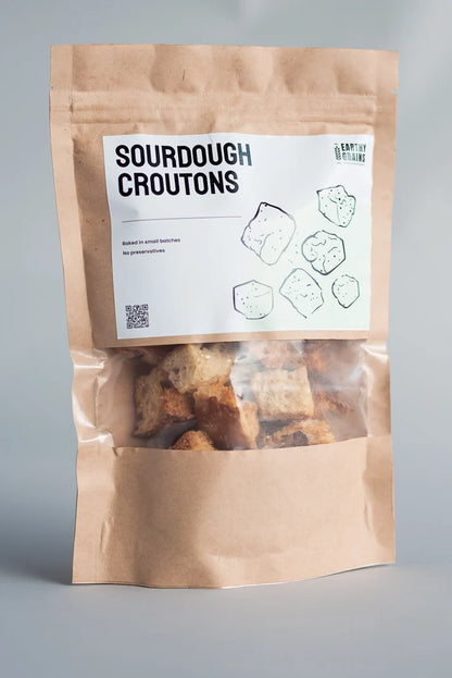 Sourdough Croutons -Natural ingredients  -No preservatives - Earthy Grains - 125gm