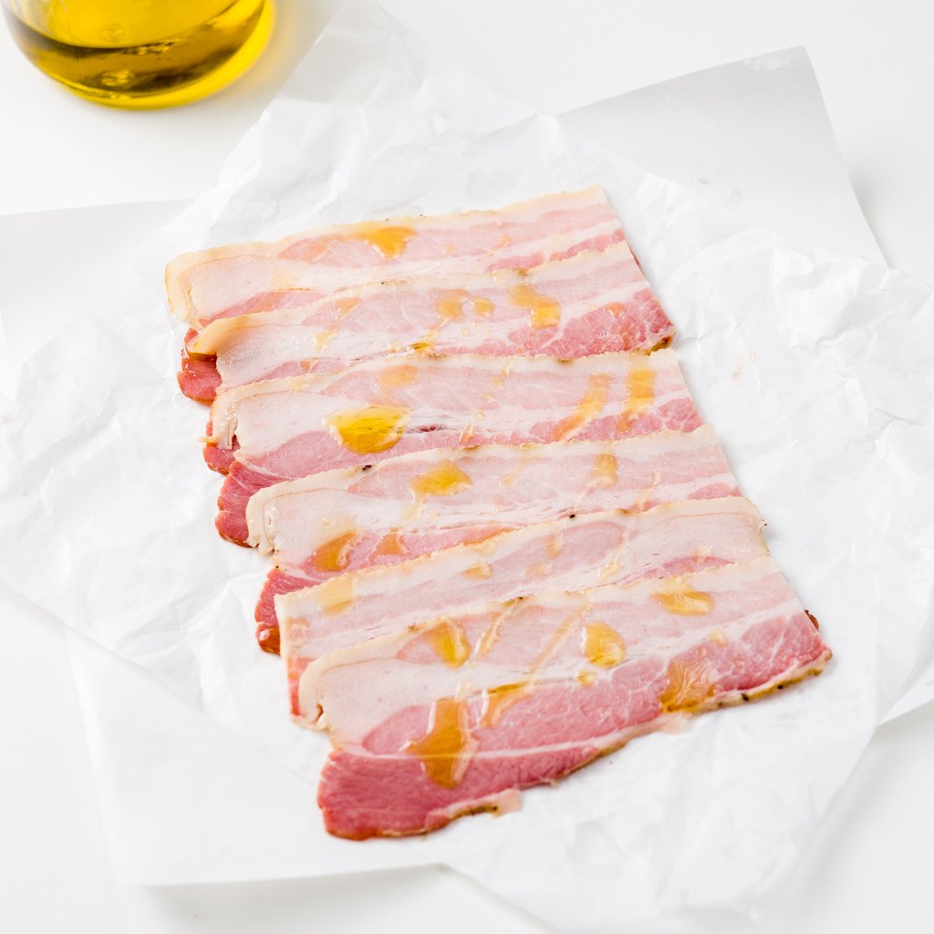 Double Smoked Bacon – Organically Raised – Non GMO, Antibiotics And Hormone Free – 100gm