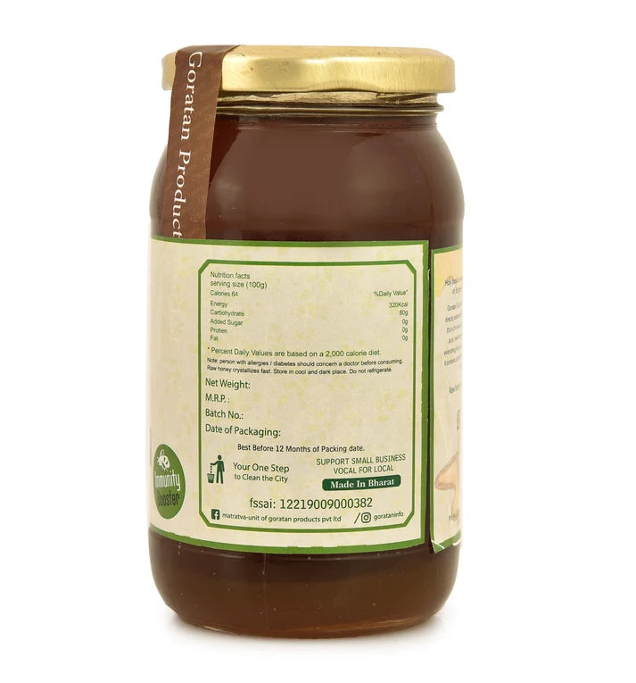 Honey | Raw Natural Tulsi Honey - 100% Pure &amp; Organic Honey - Unprocessed-No Preservative- Matratva - 250gm