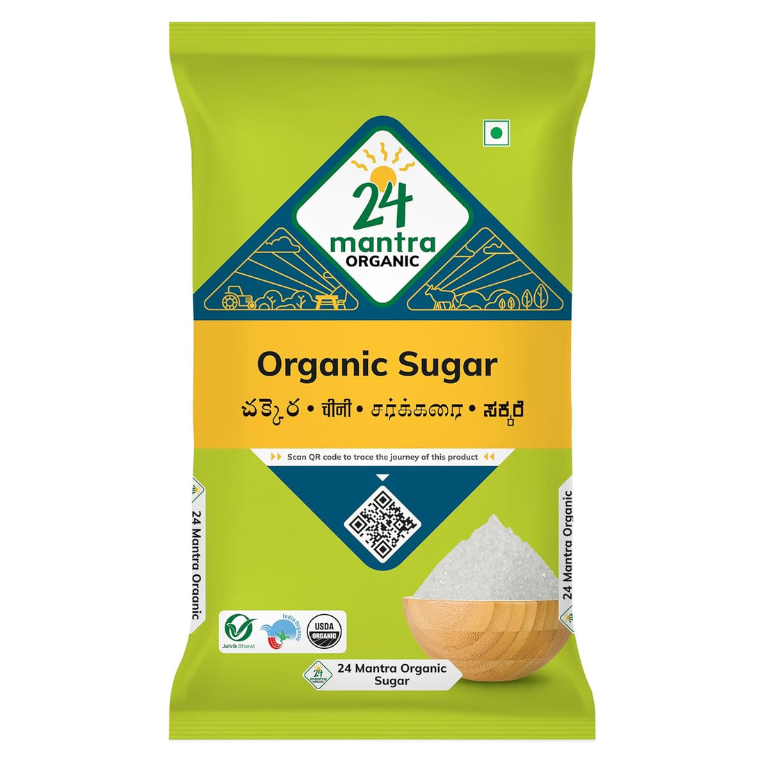 Sugar - USDA Organic - 24 Mantra – 500gm