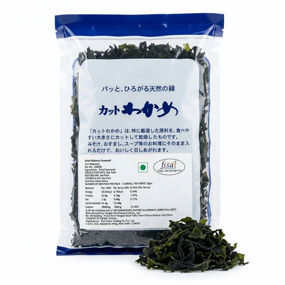 Seaweed | Dried Wakame Seaweed (Cut Wakame) - Yaki Sushi Nori - 100gm