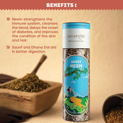 Mouth Freshener | Premium (Sweet Neem) - Healthy Treats - No Supari, No Preservatives &amp;amp; No Artificial Flavour - Joyspoon - 100gm