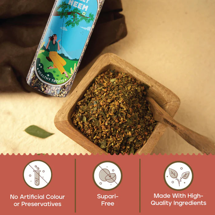 Mouth Freshener | Premium (Sweet Neem) - Healthy Treats - No Supari, No Preservatives &amp;amp; No Artificial Flavour - Joyspoon - 100gm