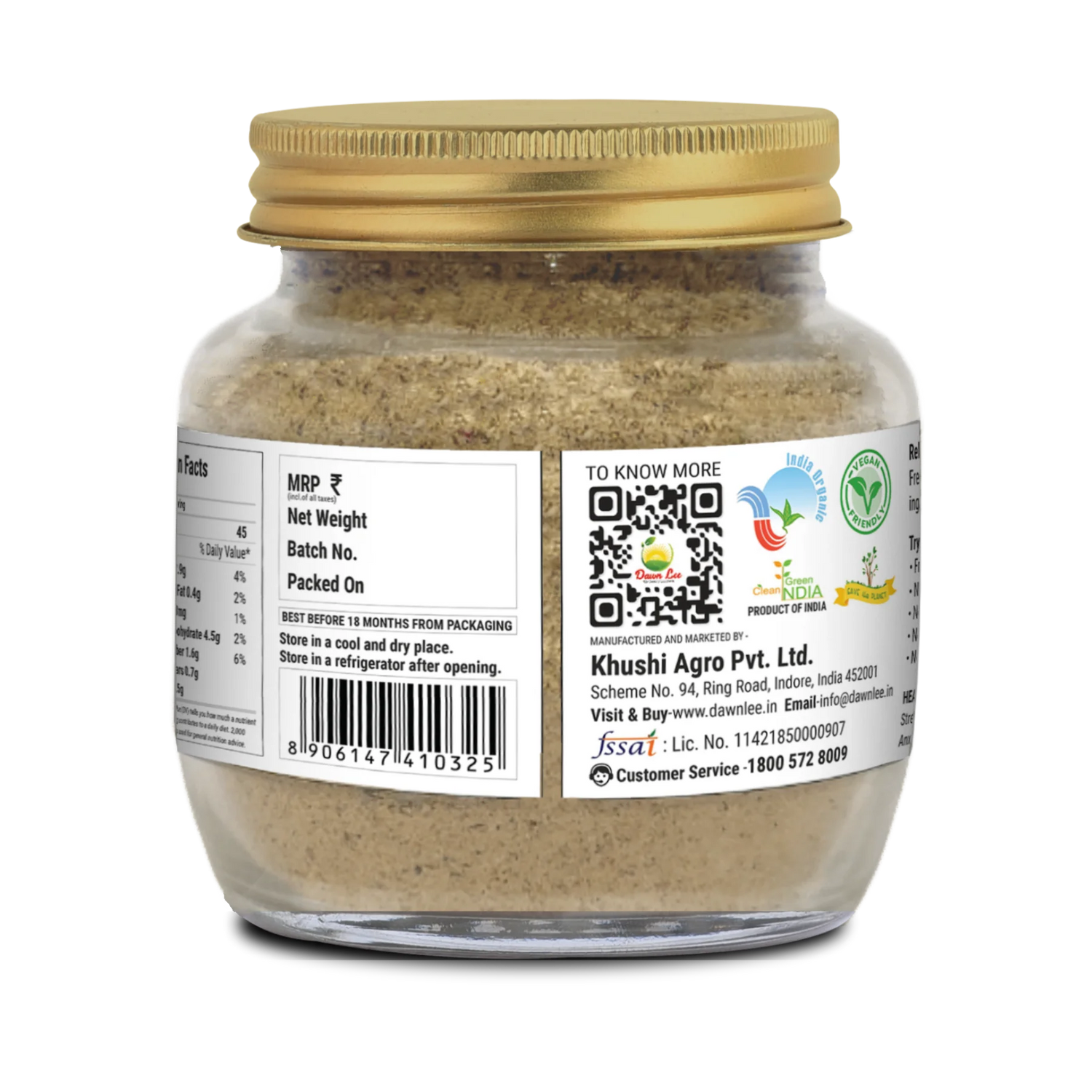 Saffron Latte | Caffeine Free And Calming - Luxurious Drink - No Added Preservatives – Dawn Lee – 100gm