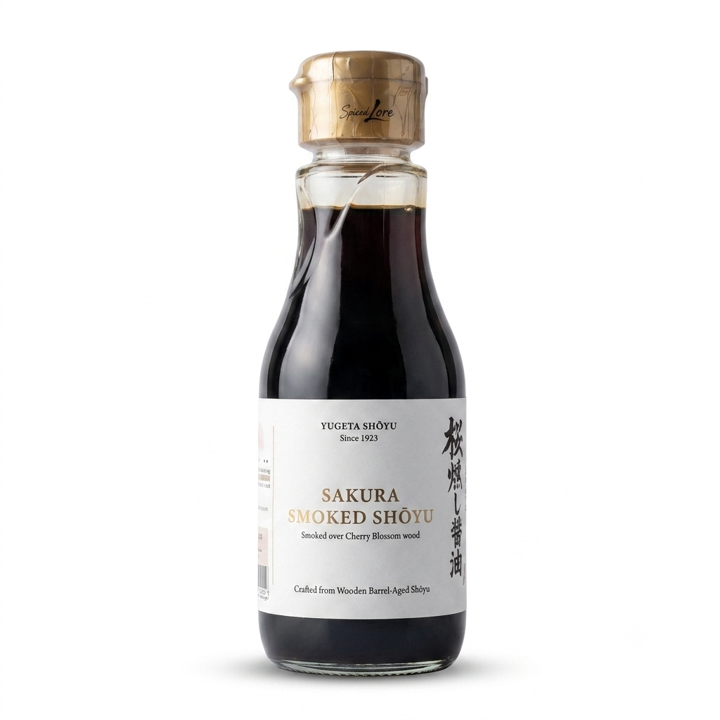 Soy Sauce |  Sakura Smoked Shōyu -Smoked Over Cherry Blossom Wood -Barrel Aged Shoyu- Japan - No Added Artificial Flavors, Colors &amp;amp; No Added Preservatives  -Yamakawa Jozo - 200ml