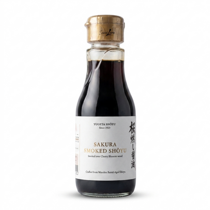 Soy Sauce |  Sakura Smoked Shōyu -Smoked Over Cherry Blossom Wood -Barrel Aged Shoyu- Japan - No Added Artificial Flavors, Colors &amp;amp; No Added Preservatives  -Yamakawa Jozo - 200ml