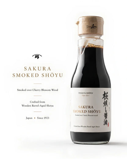 Soy Sauce |  Sakura Smoked Shōyu -Smoked Over Cherry Blossom Wood -Barrel Aged Shoyu- Japan - No Added Artificial Flavors, Colors &amp;amp; No Added Preservatives  -Yamakawa Jozo - 200ml