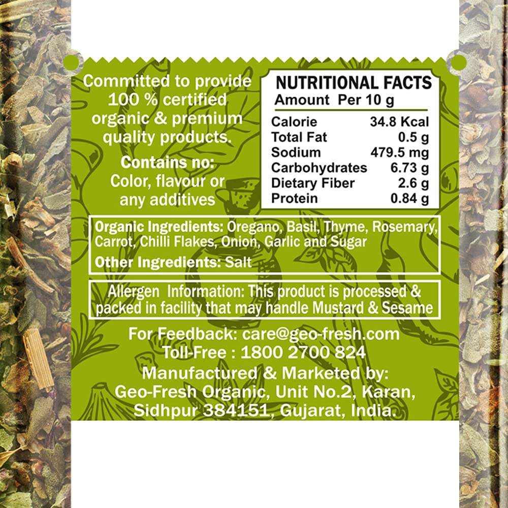 Salad  Seasoning | USDA Organic - Geo-Fresh  Organic - 30gm