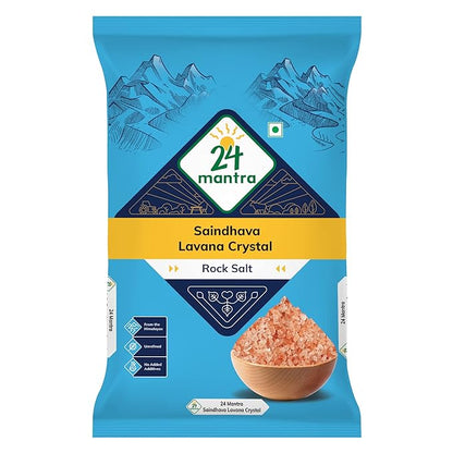Salt | Rock Salt - Saindhava Lavana Crystal - 24 Mantra - 1000gm