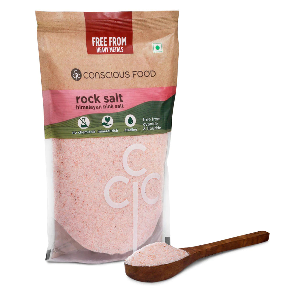 Salt | Rock Salt (Himalayan Pink Salt) - Conscious Food - 500gm