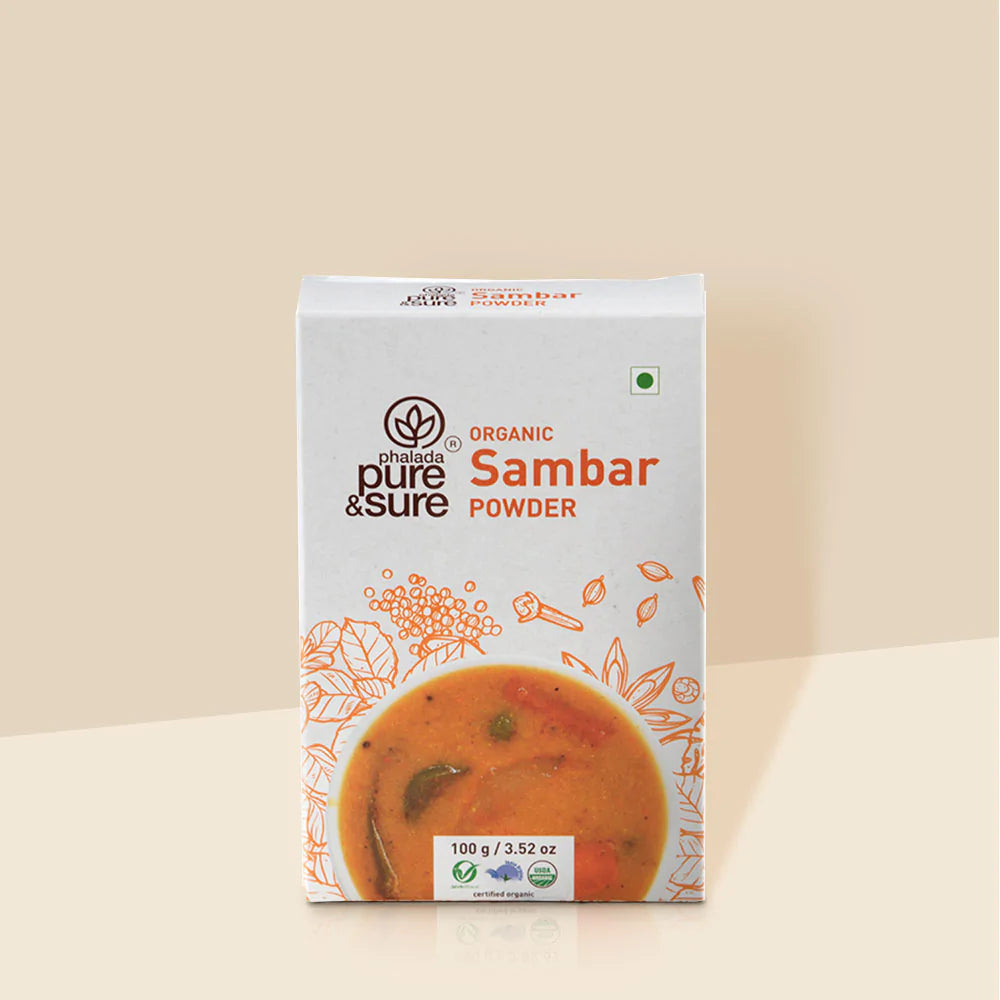 Sambar Powder - Organic - Indian - Pure and Sure - 100gm
