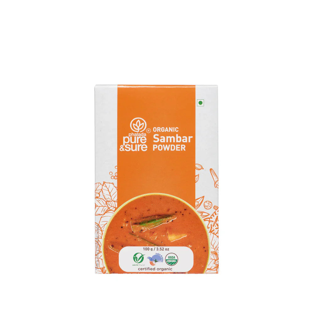 Sambar Powder | USDA Organic – Pure And Sure – 100gm