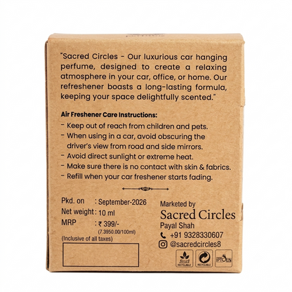 Perfumes | Car Perfume (Sandalwood) -  Long Lasting Freshness -Soul Of Jungle-10ml