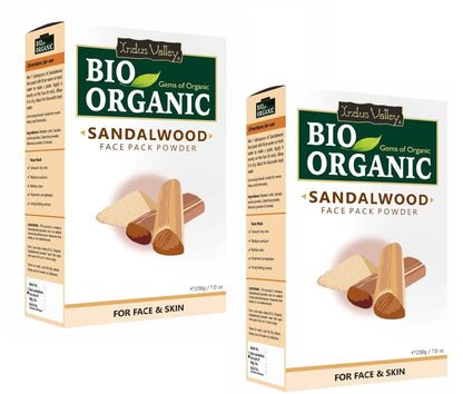 Face Pack | Sandalwood Face Pack Powder - For Face &amp;amp; Skin - USDA Organic - Vegan &amp;amp; No Added Chemicals - Indus Valley – 200gm