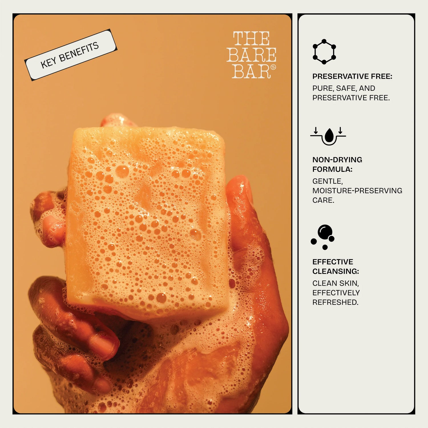 Soap | Sandalwood And Musk – Chemical Free – The Bare Bar – 100gm