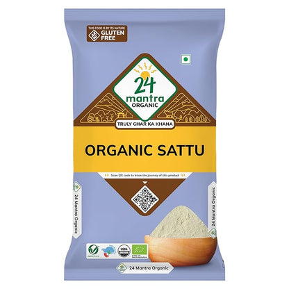 Sattu Atta - Organic - Gluten Free - 24 Mantra - 500gm