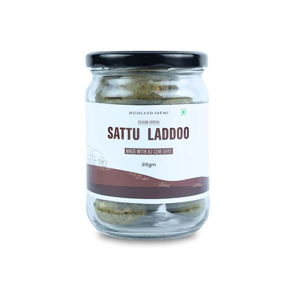 Laddoo | Sattu Laddoo (Made With A2 Cow Ghee) - Season Special - Highland Farms - 310gm