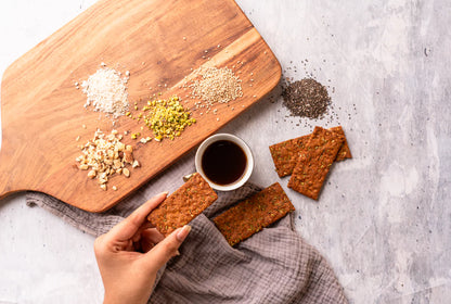 Sattu Almond Pistachio | Hi Protein Biscotti - Vegan, No Maida, No Butter &amp; No Added Sugar - Bites Of Bliss - 125gm