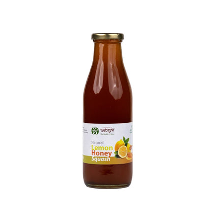 Squash | Natural Lemon Honey Squash -Instant drink- Refreshing Nimbu Syrup-Gluten-free, Non-GMO&amp;nbsp; &amp;nbsp;  - No Artificial Preservatives, No Added Color &amp;amp; No Added Synthetic Preservatives - Satvyk - 500ml