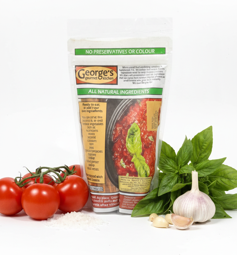 Sauce| Classic Tomato Basil Pasta Sauce (Marinara Sauce) -Natural Ingredients- No Preservatives &amp; Colour- George&