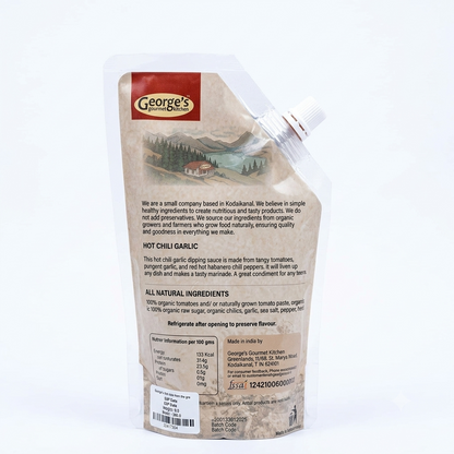 Hot Chili Garlic Dipping Sauce – George’s Gourmet Kitchen - 350gm