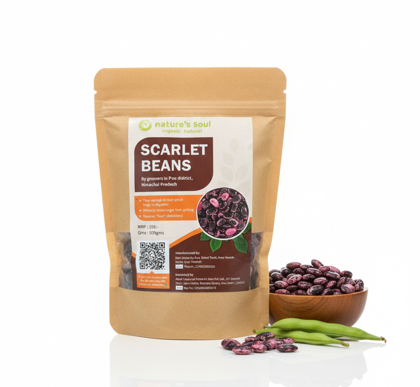 Scarlet Beans | Poo District (Himachal Pradesh) - High Fiber - Nature&