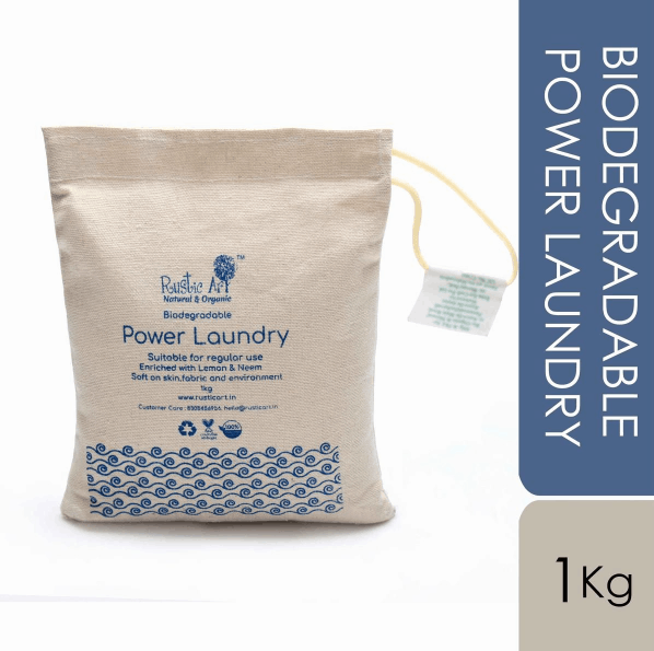 Laundry Powder | Biodegradable Power Laundry Powder Bag - Rustic Art - 1000gm