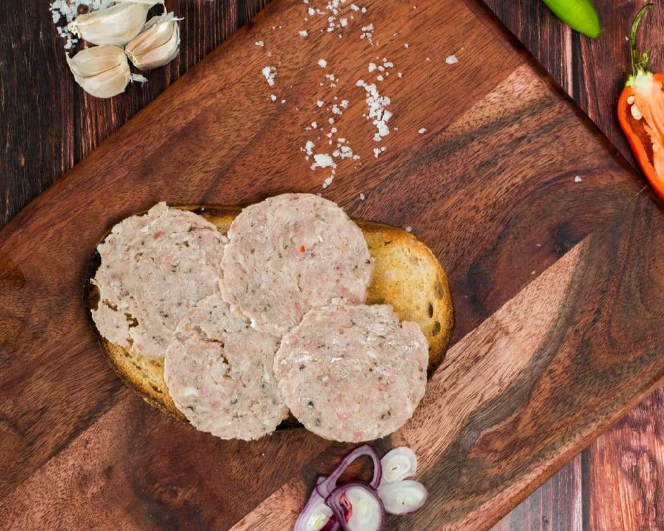Black Pepper Chicken Salami - Fresh - Made with Organic Ingredients - Non GMO, Antibiotics &amp;amp; Hormone Free - 250gm