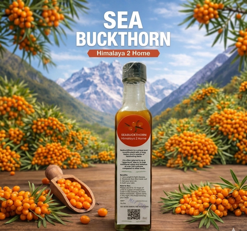 Juice| Seabuckthorn Juice -100% Pure - Himalaya 2 Home - 250ml
