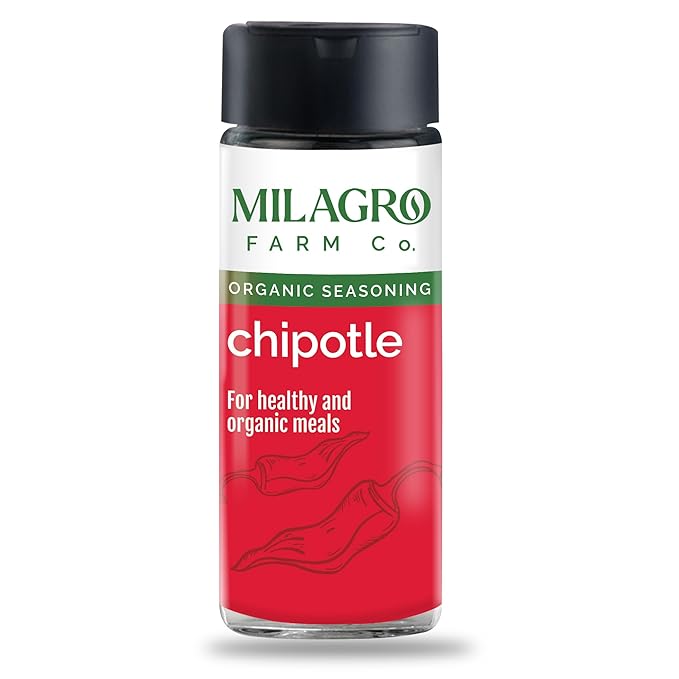 Seasoning | Chipotle - For Organic & Healthy Meals - Organic - Additive Free & No Preservatives - Milagro Farm Co. - 70gm