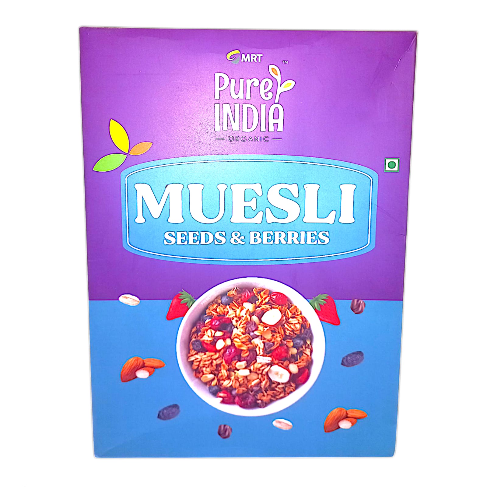 Muesli | Seeds &amp; Berries Muesli – Supports Bone Health – High In Antioxidant And Whole Grain &amp; No Added Preservatives – Mrt Organic – 500gm