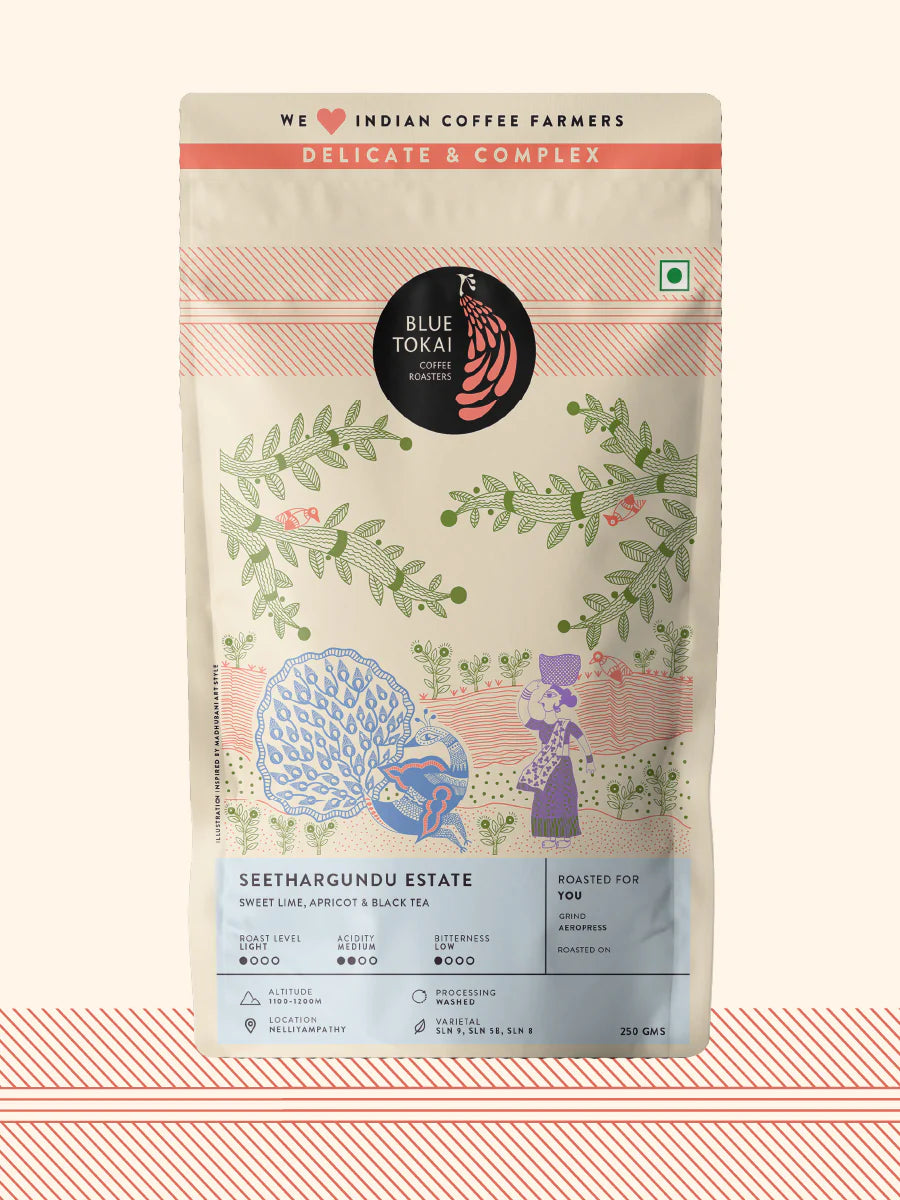 Coffee | Kerehaklu Estate – Medium Roasted (Coffee Filter) - Organic - Blue Tokai – 250gm