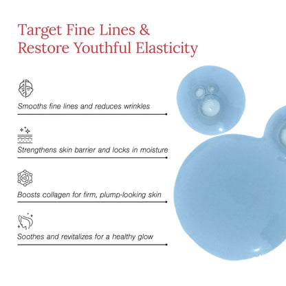 Face Serum | 3% Ceramide Complex + Copper Peptide Face Serum - Serum For Fine Lines, Wrinkles &amp; Skin Elasticity - Fortified with Brich &amp; Aloe - Cruelty Free &amp; Vegan, Dermatologically Tested - Juicy Chemistry - 30ml