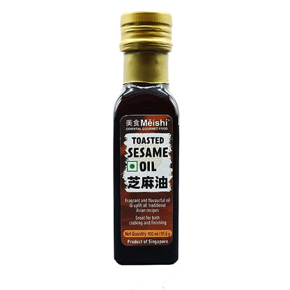 Sesame Oil | Toasted - Fragrant &amp; Flavourful Oil To Uplift All Traditional Recipes - Great For Both Cooking &amp; Finishing - Meishi - 100ml