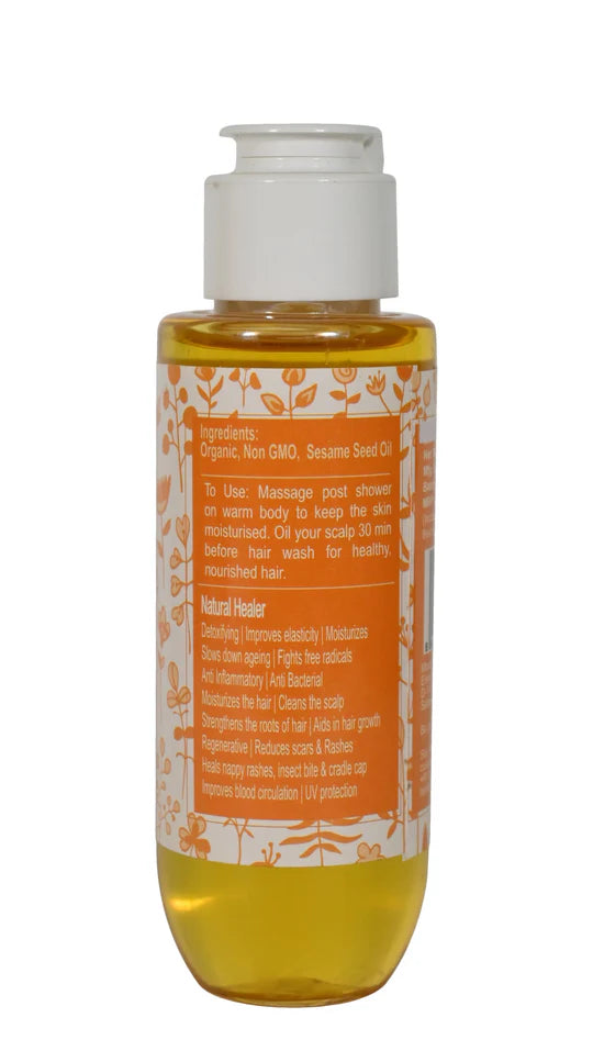 Sesame Seed Oil | Cold Pressed - Free Of Hydrogenation &amp;amp; Non GMO - Rustic Art - 100ml