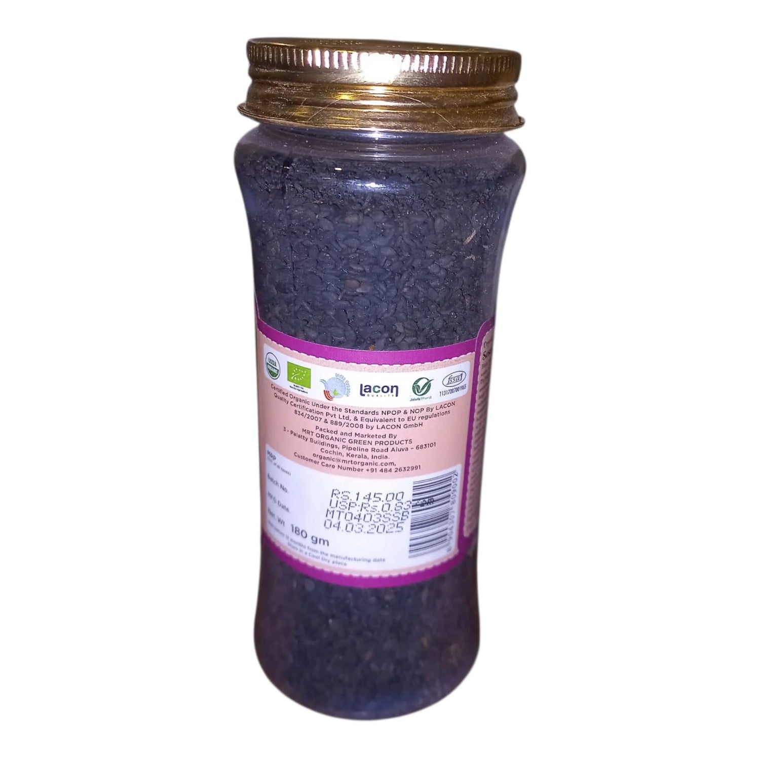 Sesame Seed | Black – Organic – Mrt Organic – 100gm